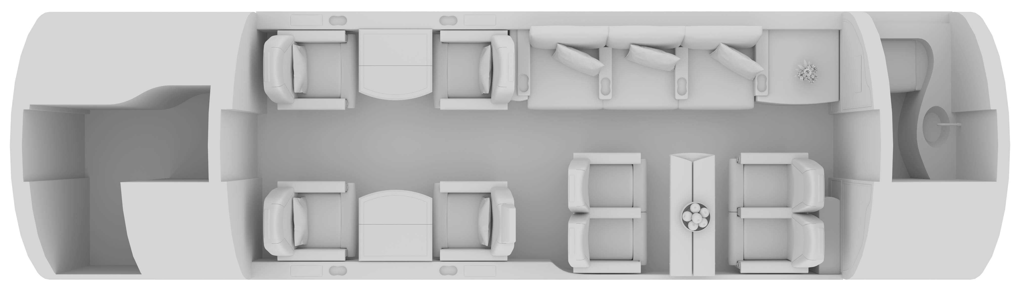 Floor plan Challenger 604 Day