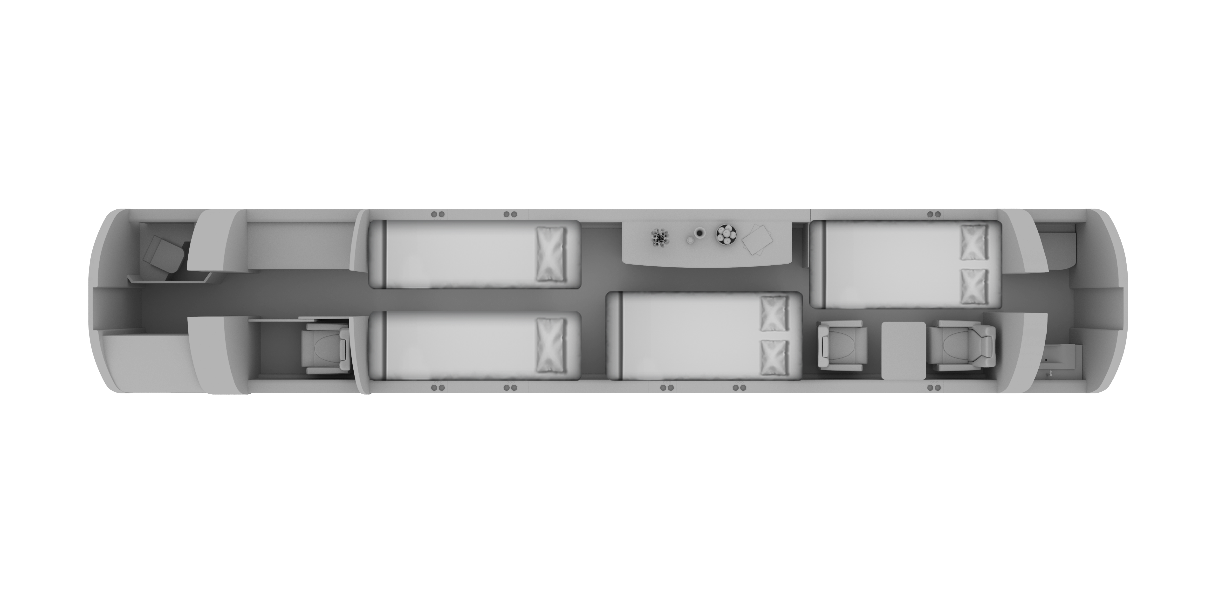 Bombardier Global 6500_Floorplan_night
