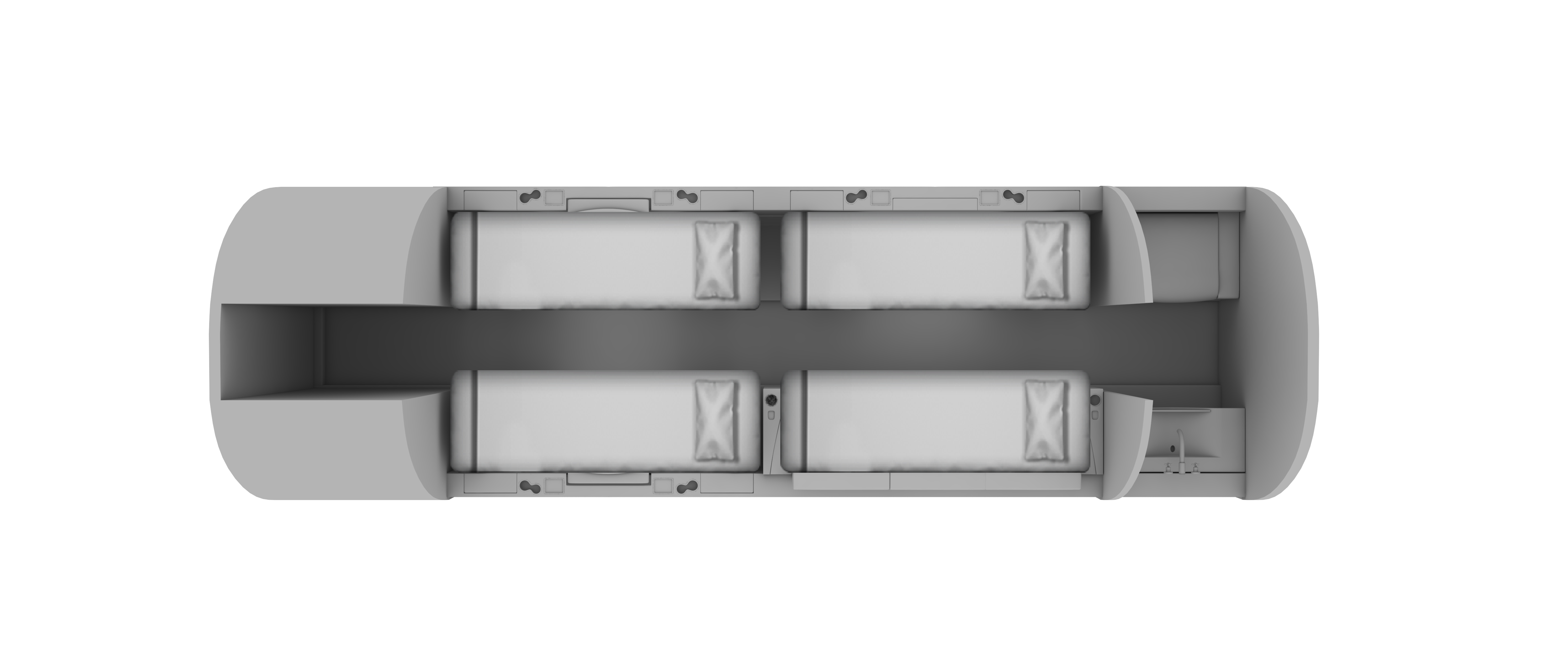 Floor Plan Bombardier Challenger 350 Night