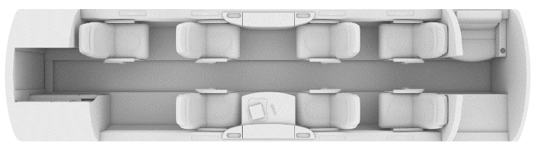 Floor Plan Embraer Phenom 300